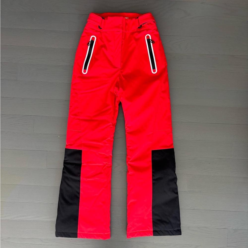 Fendi Red and Black Ski Snowboard Pants XS